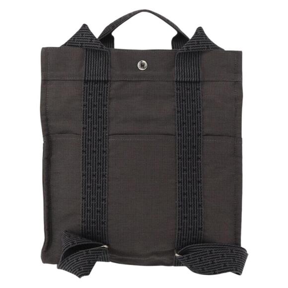 Hermes Her Line a Dos MM Backpack Nylon Canvas Gray Hermes Her Line a Dos MM Canvas Backpack main image 4